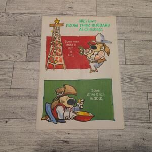 Vintage Hallmark Christmas Card‎ Wife No Envelope